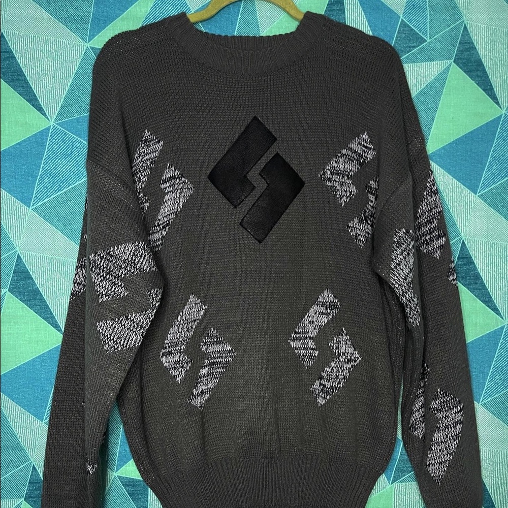 Vintage Weeds Geometric Sweater